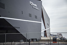 Dark facade side of stadium US Bank Stadium (Southeast) - Sep. 5, 2015.jpg