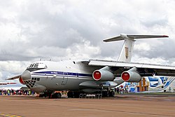 Et Iljusjin Il-76M-transportfly magen til det nedskudte