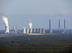 Vattenfalls tidigare kraftverk i Boxberg i Tyskland. Drivs idag av LEAG.