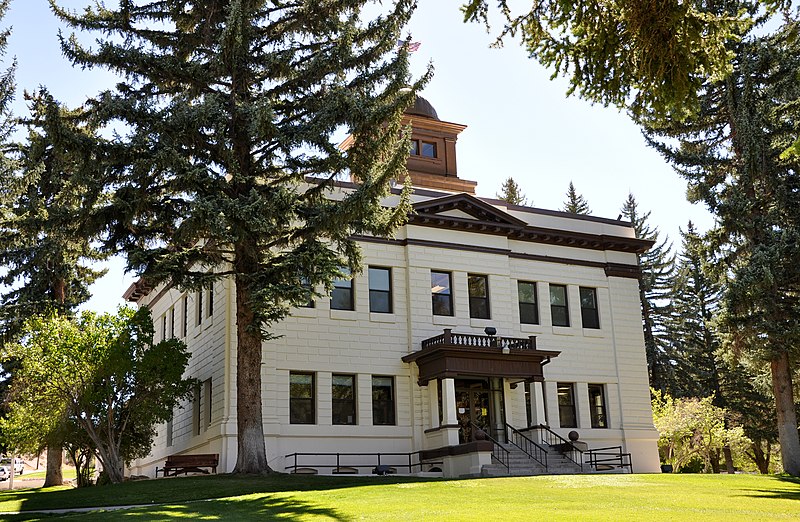 The White Pine County Courthouse in downtown Ely, Nevada.