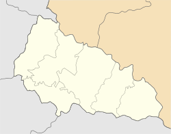 Tiachiv is located in Zakarpattia Oblast