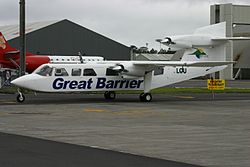 Britten-Norman BN-2A Mk III Trislander noch in den Farben der Great Barrier Airlines
