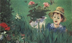 Little Jacques Hoschedé in a Garden 1878