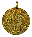 Медаль на честь кн. Василя Костянтина Острозького (литво, золото, аверс), до 1616 р. Ермітаж, Санкт-Петербург.