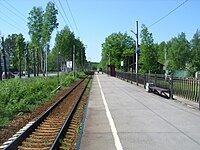 Платформа, 2010 год, вид в сторону Сестрорецка
