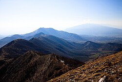Поглед към Сенгелската планина от Алиботуш. На заден план – Беласица