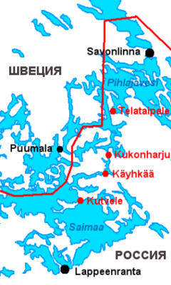 Суворовские военные каналы и граница между Швецией и Россией 1743 года