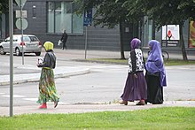 The Vuosaari district in Helsinki, Finland, is highly multicultural. 2017-09-01 HS-Reise Multi-Kulti in Vuosaari (991).jpg