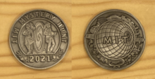 The coin received by the winning team in 2021 2021 mystery hunt coin.png