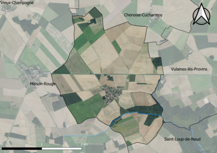 Carte orhophotogrammétrique de la commune.