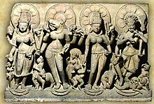 A panel depicting the Saptamatrikas, Kannauj, 9th-10 century, Pratihara dynasty A panel depicting the Saptamatrikas , Kannauj,9th-10 century, Pratihara dynasty.jpg