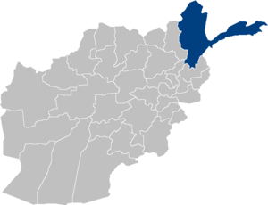 Location map for Badakhshan Province in Afghan...