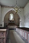 Långhuset i Ala kyrka (åt väster) med orgel av Åkerman & Lund Orgelbyggeri AB.