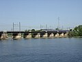 AuxonnePont ferroviaire sur la Saône Ligne Dijon-Dole