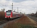 Een Baureihe 422 bij aankomst te Angermund aan lijn S1, deze treinen worden het meeste gebruikt op de S-Bahnlijnen