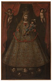 Virgin of the Rosary by Baltasar Vargas de Figueroa. Colonial Art Museum of Bogotá.[4]