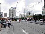 Straßenbahn auf dem Alexanderplatz