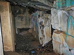 Innenbereich des Bunkers 139