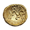 Statère ambien en or avec un cheval "celtisé".
