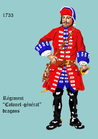 régiment Colonel-Général dragons de 1733 à 1750.