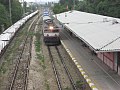 The eastbound train passing Tuzla station.