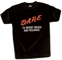 One variation of the D.A.R.E T-shirt design