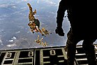 File:Defense.gov News Photo 120210-F-NO755-917 - Airmen perform a high-altitude low-opening jump during a joint operational access exercise at Pope Field N.C. on Feb. 10 2012. The airmen are.jpg