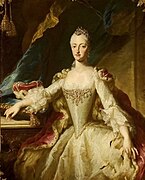 María Ana Josefa de Baviera, como Margrave de Baden-Baden, hacía 1760.