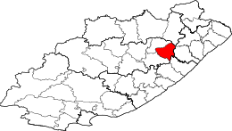 Municipalità locale di Engcobo – Mappa