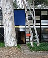 Der Eingang des Eames House