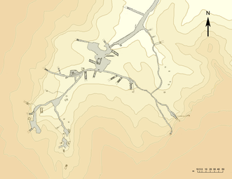 Plan de situation de la vallée des rois.