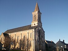 L'église Notre-Dame-de-Lourdes de Sainte-Lizaigne, en 2012.