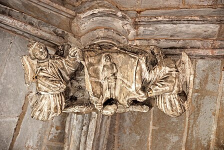 Penjant mostrant el vel de la Verònica a l'abadia de Cadonh, França