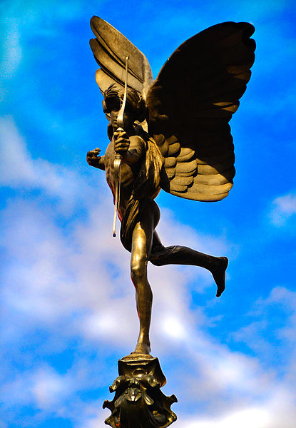 File:Front view of Eros Statue at Piccadilly Circus.jpg