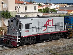 GE U5B #2086 no pátio de Sobral - Ceará