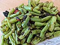 Hunanese stir-fry of green beans with olive vegetable