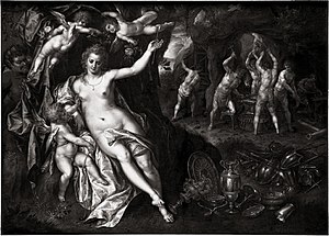 Venus in der Schmiede des Vulkan (Hendrik de Clerck)