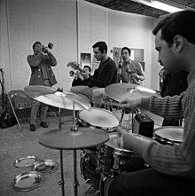 The Tijuana Brass in 1966; from left: Alpert, Tonni Kalash, John Pisano, Nick Ceroli and Pat Senatore Herb Alpert's Tijuana Brass, 1966.jpg