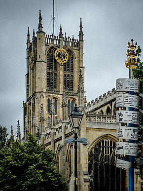 Two of the large clock-faces on the tower Holy Trinity Church - geograph.org.uk - 4656624.jpg