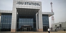 Photo Showing the Exterior of Idu Railway Station Terminal