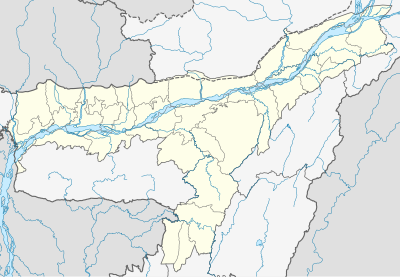 Location map आसाम