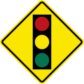 W15 Traffic signals ahead