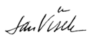 Jan Víšek – podpis