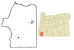 Location in Oregon