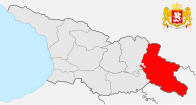 Кахетия на карте Грузии