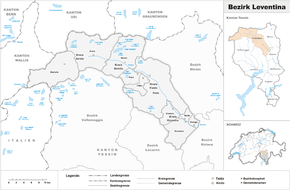 Karte von Distretto di Leventina