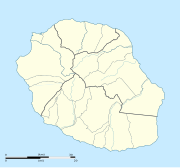 Carte des aéroports de l'Île de la Réunion