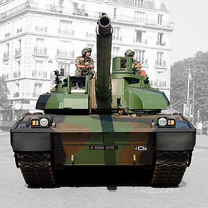 English: AMX-56 Leclerc in Paris streets on 14...
