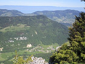 Vue depuis les rochers de la Mâche.