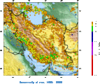 (en) Seizmičke aktivnosti u Iranu (1990. – 2006.)